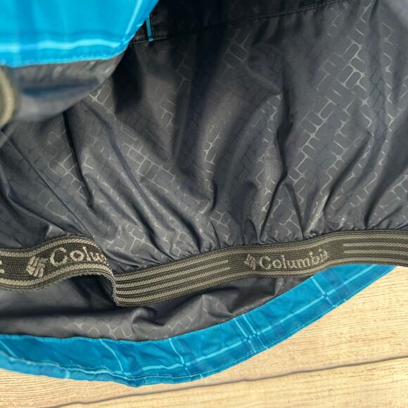 Columbia Plaid Omni Tech Snowboard Ski jacket Womens Medium Blue Interchange - Picture 14 of 16